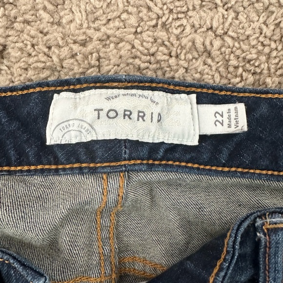 Torrid Jean cuttoffs. - Picture 3 of 3